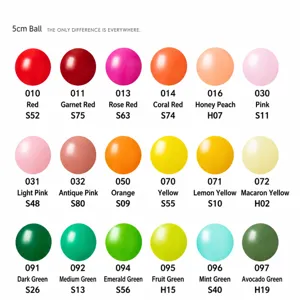 5-inch latex balloons color chart, thick party balloons for birthday wedding decor.