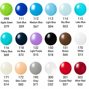 5-inch windmill latex balloons color chart, 100 pcs pack for wedding and birthday party decor.