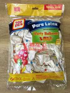 100pcs white latex party balloons thick pearlescent balloons for wedding birthday decor