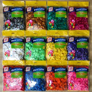 Wholesale 10 inch latex pearlescent balloons bulk pack for wedding and birthday party decor.