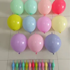 Palloncini con coda colorati da 10 pollici in lattice festa immagine principale