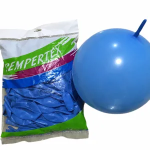 Commercio all'ingrosso 10 pollici palloncini in lattice blu con coda per feste di nozze.