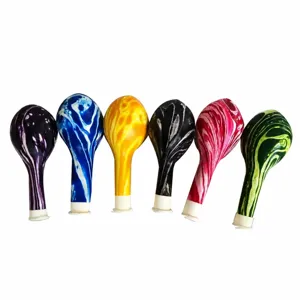 Agate Marble Latex Balloons Colorful Cloud Paint Balloons Round Glass Decorative Balloons For Party Wedding Decor