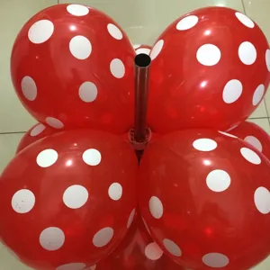 Red white polka dot balloons arch column clip connector party decoration accessories
