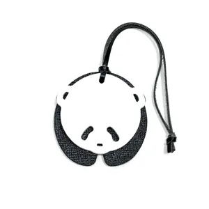 Charm de sac en cuir panda mignon et pendentif de sac à main miniature minimaliste