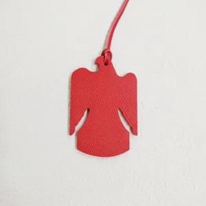 Colgante de bolso de cuero rojo águila accesorio elegante para coche correa duradera