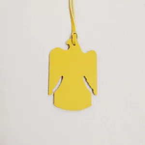 Colgante de águila de cuero amarillo para bolso y accesorio de coche, diseño animal.