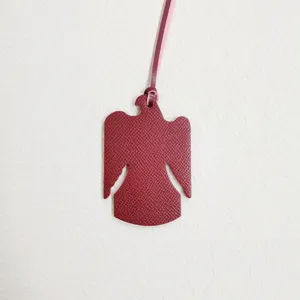 Exquisito colgante de bolso de cuero con forma de pájaro, elegante accesorio para interior de coche.