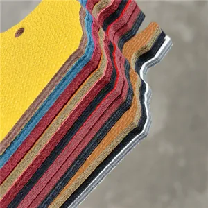 Multi-layer colorful leather keychain ornament material detail view display items