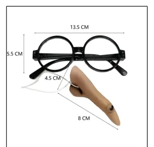 Halloween funny witch costume glasses with long nose prop party disguise accessory!