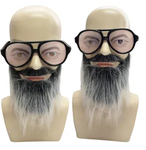 Funny disguise glasses with fake beard and mustache set, perfect for Halloween party props.