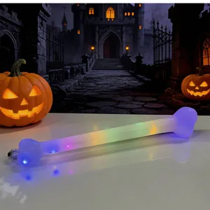 Halloween LED glowing bone lamp party decoration props colorful night light toy home decor