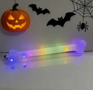 Halloween glowing bone light LED multi-color party prop spooky decoration toy for night events