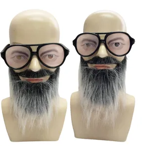 Halloween funny disguise glasses fake beard set party novelty costume props for men adults
