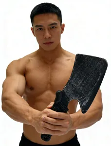 Halloween horror prop plastic black butcher cleaver party weapon costume accessory decoration