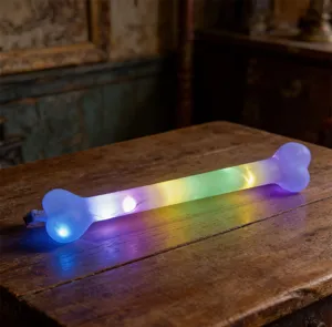 Halloween glowing bone light LED multi-color party decoration prop for spooky festival vibes.