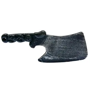 Halloween scary skull plastic prop axe realistic black cleaver weapon party decoration item