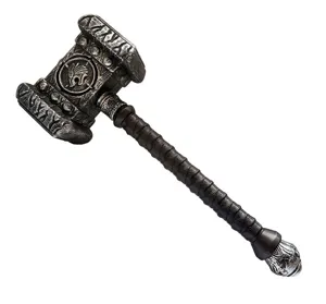 Martello di Thor in plastica accessorio festa Halloween costume giocattolo arma