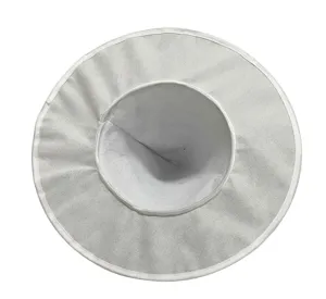 Grey witch hat top view detail showing inside texture fabric wizard costume party accessory