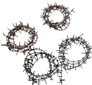 Guirlande de fil barbelé en plastique effrayante accessoire déco fête Halloween