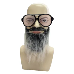 Halloween party funny disguise glasses fake beard costume prop set for men performance show