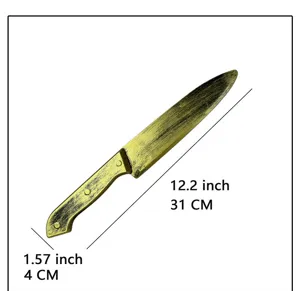 Cuchillo de juguete de plástico Halloween accesorio utileria fiesta longitud 31 cm