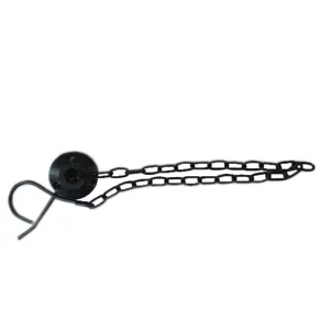 Black metal hanging chain accessory for outdoor camping tripod grill and witch pot hook.