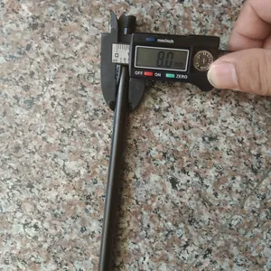 Outdoor tripod replacement metal rod detail view, showing 8mm precise diameter measurement.
