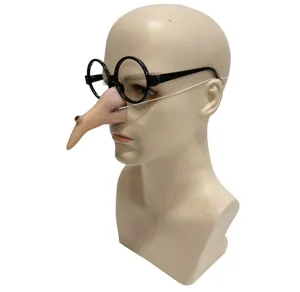 Funny long nose glasses and disguise prop for Halloween party, masquerade, and costume events.