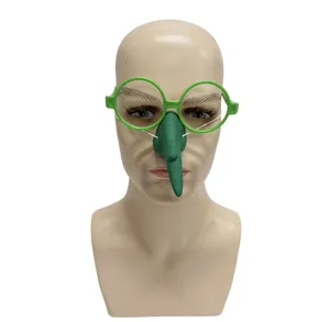 Funny long nose disguise glasses party props for Halloween costume makeup balls and events.
