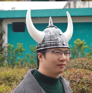 Viking horn hat costume accessory warrior helmet for party cosplay festival decoration props item