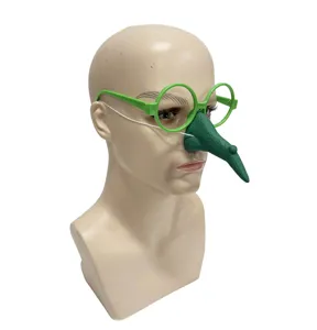 Funny long nose glasses costume prop for Halloween party, masquerade and holiday decoration.