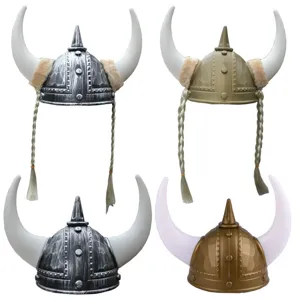 Viking Horn Hat Pirate Costume Helmet Ancient Roman Warrior Warrior Headwear Halloween Party Props Cosplay Accessories For Men Women