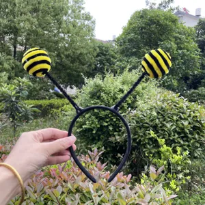 Children bee headband ant antennae hair hoop cute animal performance cosplay costume props
