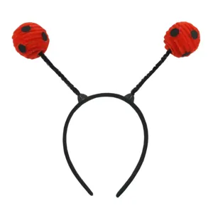 Children ladybug headband cute insect antenna hair hoop party costume dressing accessory