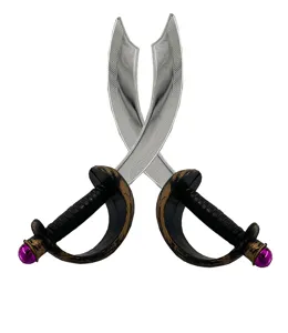Halloween pirate toy swords plastic scimitar costume party props decoration play weapons