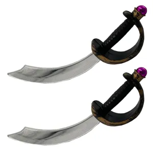 Halloween pirate toy sword plastic costume prop party dress up accessory two pieces set
