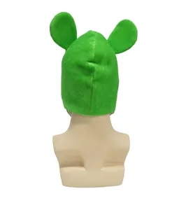 Green funny ogre ears hat costume cap for kids party performance dress up and events.