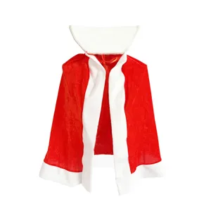Red white Christmas cape Halloween costume cloak unisex holiday party performance apparel outfit