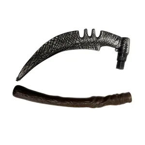 Halloween plastic grim reaper scythe toy cosplay weapon party performance prop scary tool