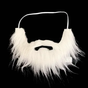 Barba finta da Babbo Natale in capelli artificiali bianchi per festa cosplay accessorio