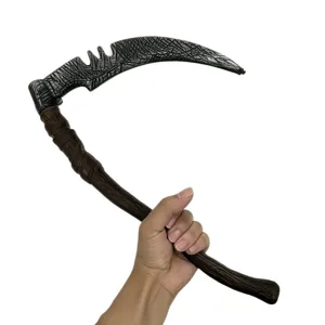 Halloween plastic toy scythe grim reaper weapon cosplay costume prop party accessory