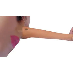 Detailed view of the long nose costume prop, lightweight cosplay accessory for party fun.