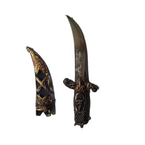 Plastic toy knife pirate dagger vintage prop for party and Halloween role play events.