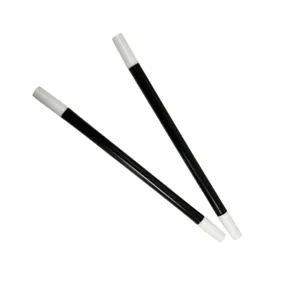 Varita magica de plastico negra y blanca accesorio de actuacion de cosplay 28cm