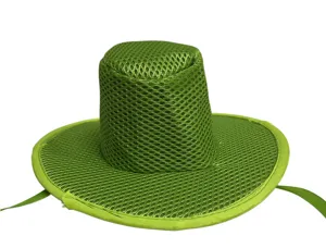 Grüner Mesh Zylinder Hut Party Kostüm Hut Performance Haustier Kopfbedeckung Zubehör