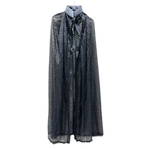 Cape a paillettes avec col pour spectacle de scene d Halloween et costume de fete pour adultes.