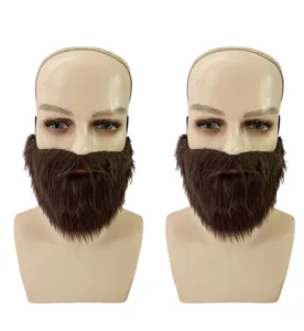Barba finta Halloween costume barba castana spettacolo teatrale accessorio cosplay