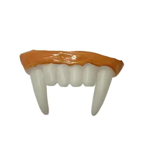 Halloween vampire fangs cosplay props scary zombie teeth for party stage performance.