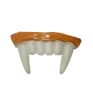 Halloween vampire fangs fake teeth zombie cosplay costume props scary party decoration accessories.